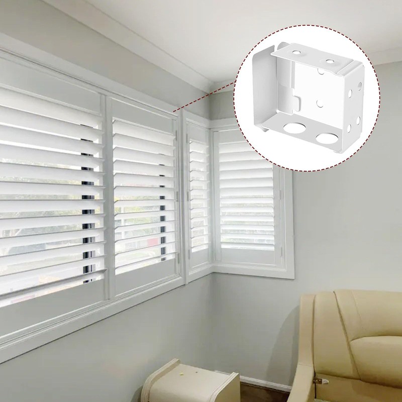 JDFHFGB 2Pcs Blind Brackets, Box Mounting Bracket for Mini Blinds