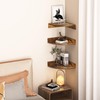 Fun Memories Corner Shelf Wall Mount, Wood Floating Corner Shelves,