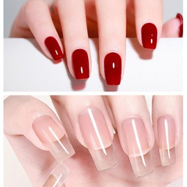 SAVILAND Gel Nail Glue: 6 in 1 Nail Glue for Press on Nails Acrylic Nails Long Lasting Curing Light Needed U V LED Hard Gel Extension for False Nail Tips Manicure Home Women Set