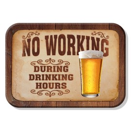 No Working During Drinking Hours Fridge Magnet (De)