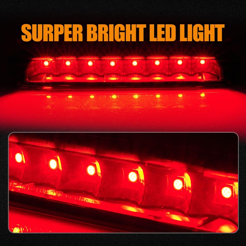 Cxdar Third 3rd Brake Light LED for 2005-2009 Ford Mustang,