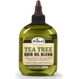 Difeel Aceite de cabello natural premium - Aceite de árbol de té para cuero cabelludo seco 7.1 onzas