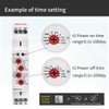 GAEYAELE Asymmetric Cycle Timer 2SPDT Relay 16A AC/DC12V-240V Electronic Repeat
