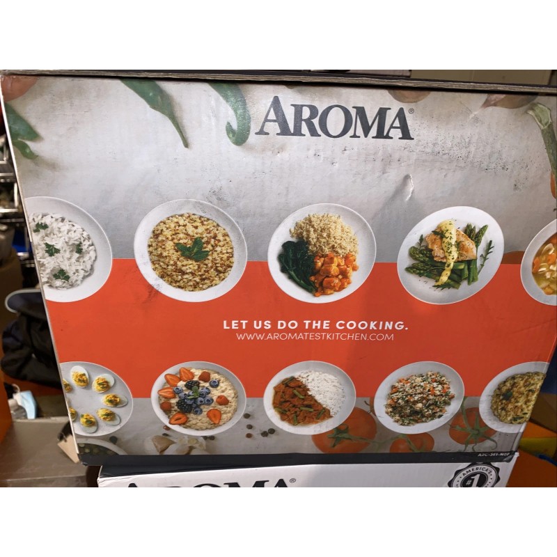 AROMA HOUSEWARES ARC-361-NGP, 20-CUP POT-STYLE COOKER & FOOD STEAMER. (WHTE)