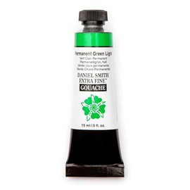 Daniel Smith Pintura Gouache Extra Fino Permanent Green Light S-1 15 ml