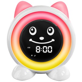FiveHome Toddlers Sleep Training Clock, Ok to Wake Kids Alarm Clock with Night Light & Nap Timer for Girls Boys