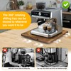 360° Rotatable Sliding Tray for Kitchen Appliances, Wooden Sliding Tray