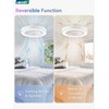 LEDIARY 20 Inch Low Profile Ceiling Fans with Lights, Led