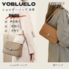 YOBLUELO Women's Shoulder Bag, Genuine Leather, 2-Way Crossbody Bag, Shoulder