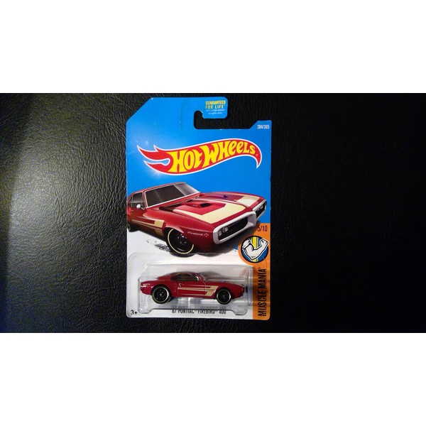 Hot Wheels 2017 Muscle Mania '67 Pontiac Firebird 400 284/365, Maroon