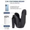 JOYTUTUS Cup Holder for Wheelchair, 2 in 1 Water Bottle