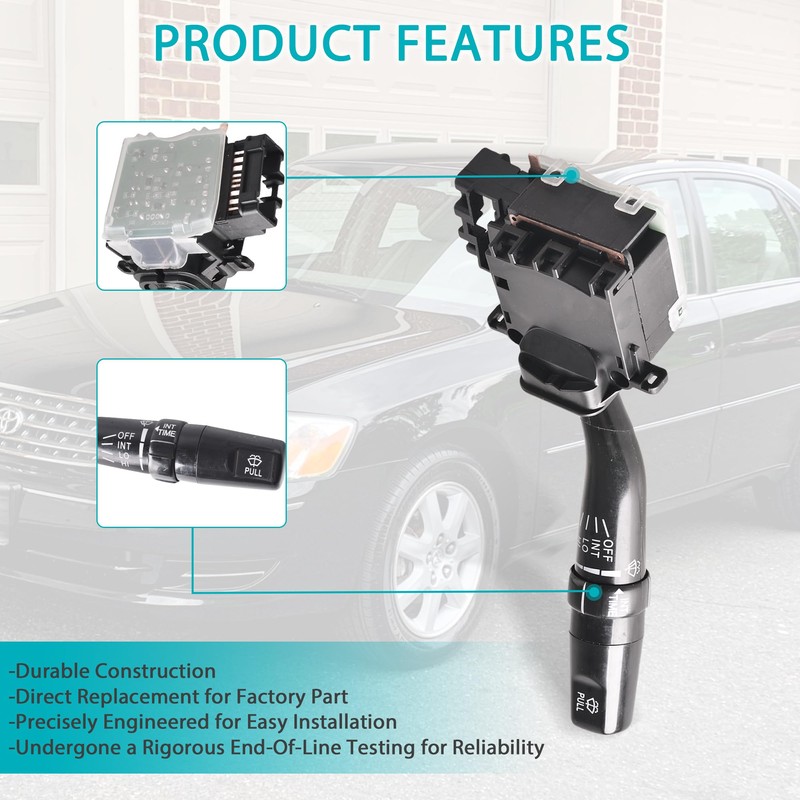 Predep Windshield Wiper Switch Compatible with 2000-2004 Toyota Avalon XL,