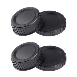 Camera Body Cap & Rear Lens Cover for Nikon D90 D7000 D850 D810 D780 D750 D5600 D5500 D5300 D3500 D3400 D3300 kit AF/AF-S/AF-P Lens (2 Pack)