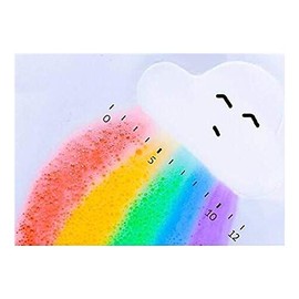 ZTOONE Rainbow Bath Bombs, Float on Water&Release Vivid Rainbow Color, Moisturize Dry Skin,Good for Bubble & Spa Bath(1-Pack)