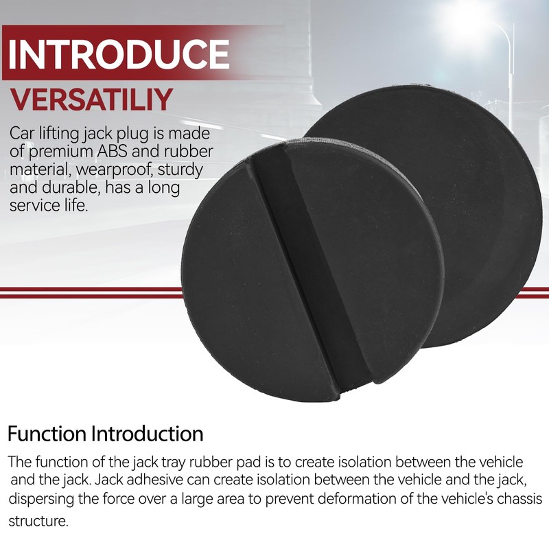 Universal Trolley Rubber Jack Pad Car Lifting Support Pucks Protector