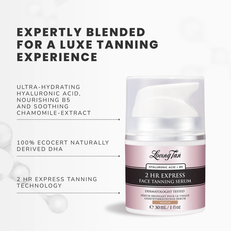 Loving Tan 2 Hour Face Tanning Serum 30ml - Medium