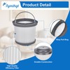 Aymthgt 4 Pack PVF110 Replacement Filter for Black and Decker