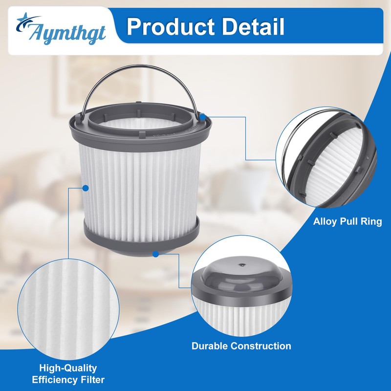 Aymthgt 4 Pack PVF110 Replacement Filter for Black and Decker