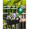 vensovo Metal Railing Planter for Outdoor Plants - 5 Pack