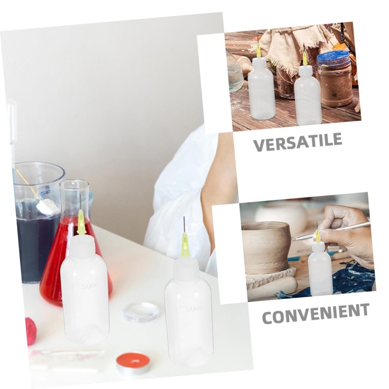 BUGUUYO 4pcs Precision Applicator Bottles Glue Bottles for Fine Detailing