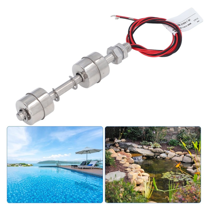 120mm Water Level Sensor Stainless Steel Double Ball Float Switch