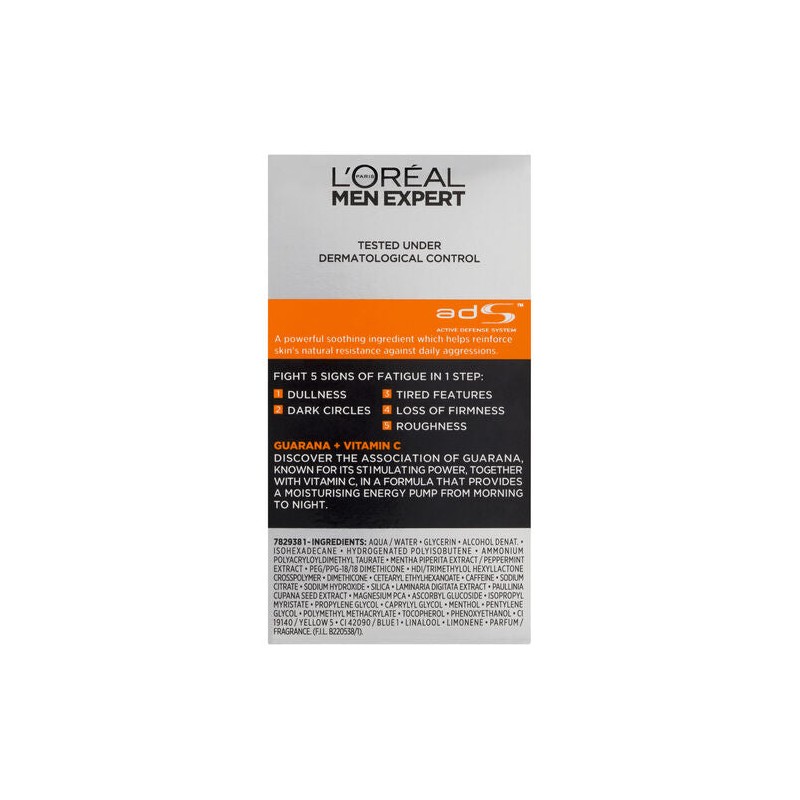 L'Oreal Men Expert Hydra Energetic Moisturiser 50mL