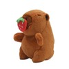 Clearstone Capybara Plush Keychain Chabimaru Strawberry 18.5cm Brown