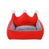 Dog Bed Washable Princess Crown Cat Couch Soft Plush Pet