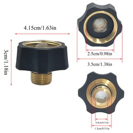 Water Inlet Fitting Parts Compatible with Simpson Cleaning 7112362,Garden Hose to Pressure Washer Adapter 3/4" Female to 3/8" Male