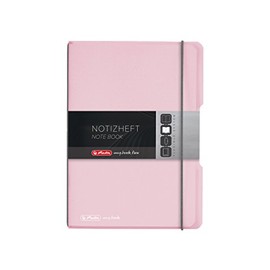 Herlitz my.book flex A5 Squared Notebook - Rose