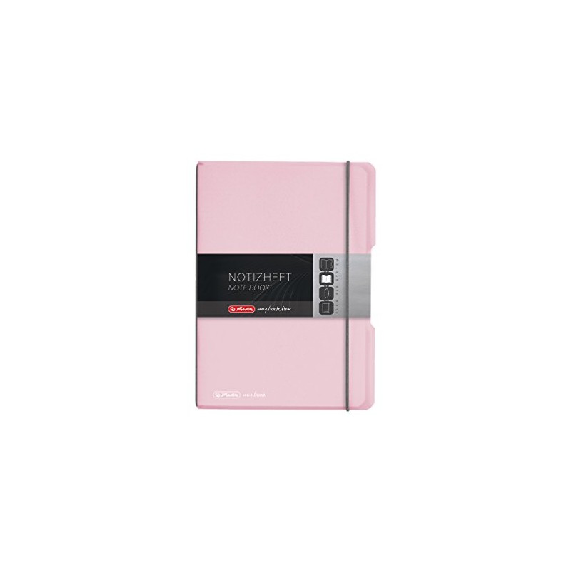 Herlitz my.book flex A5 Squared Notebook - Rose
