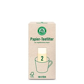 Lebensbaum Paper Tea Filters Size 2 Pack of 100