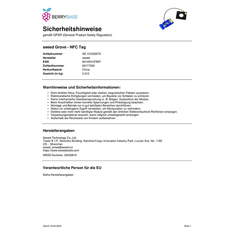 seeed Grove - NFC Tag