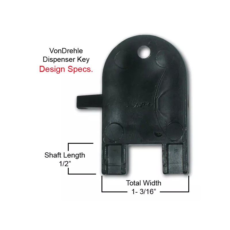 VonDrehle, Sysco Marcal Dispenser Key for Paper Towel & Toilet