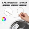 AMOLEN Glow in The Dark PLA Filament, 1.75mm Shiny PLA