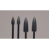 Large Bullet Diamond Bur, Coarse Grit, 4 Millimeters by 10