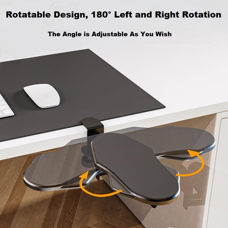 lomonmen Arm Rest Desk, Ergonomic Armrest Support Wrist Rest, 90°