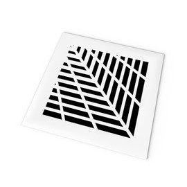 SABA Home Decor Air Vent Cover Grille - Acrylic Fiberglass 10" x 10" Duct Opening (12" x 12" Overall) White Finish Register Covers for Walls and Ceilings not for Floor use, Vivian