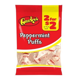 Gurley's Soft Peppermint Puffs, Melt-in-Your-Mouth Mint Candy (Pack of 12)