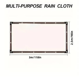multi-dimension Thicken Transparent Tarps PE Tarpaulin Soft Glass Rainproof Dust-Proof Keep Warm Tear Proof Multi Purpose Clear Waterproof outdoor Camping Gardening:_8x10ft