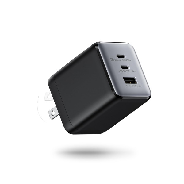 wegear wegear 100W USB C Charger Block, 3-Port Compact Foldable