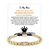 To My Man Bracelet Gold Bracelets Mens Beaded Braided Bracelets