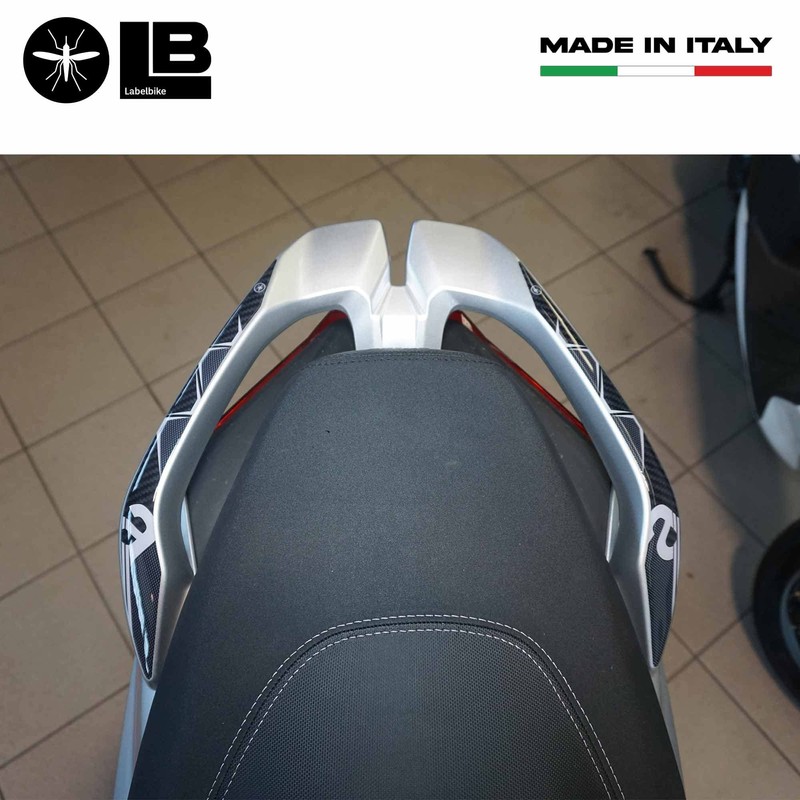 labelbike - 3D Sticker Protection Scooter Pillion Grips Compatible with
