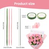 HSMHLYYB Rosa Tulip Pfeifenreiniger Blumen Set, 400 Stück Pfeifenputzer Zum