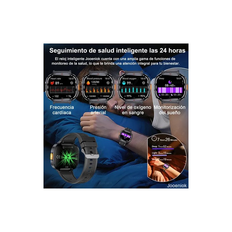 Reloj Inteligente Deportivo Para Hombre Smartwatch Mujer Llamadas Bluetooth Con