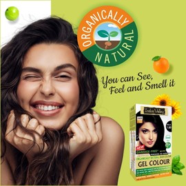 INDUS VALLEY Indus Valley Natural Organic Damage Free Permanent Gel Hair Color, Ammonia Free, Vegan, Cruelty Free, Up to 100% Gray Coverage |Doctor Recommended| Bio Natural Certified (Black 1.0)