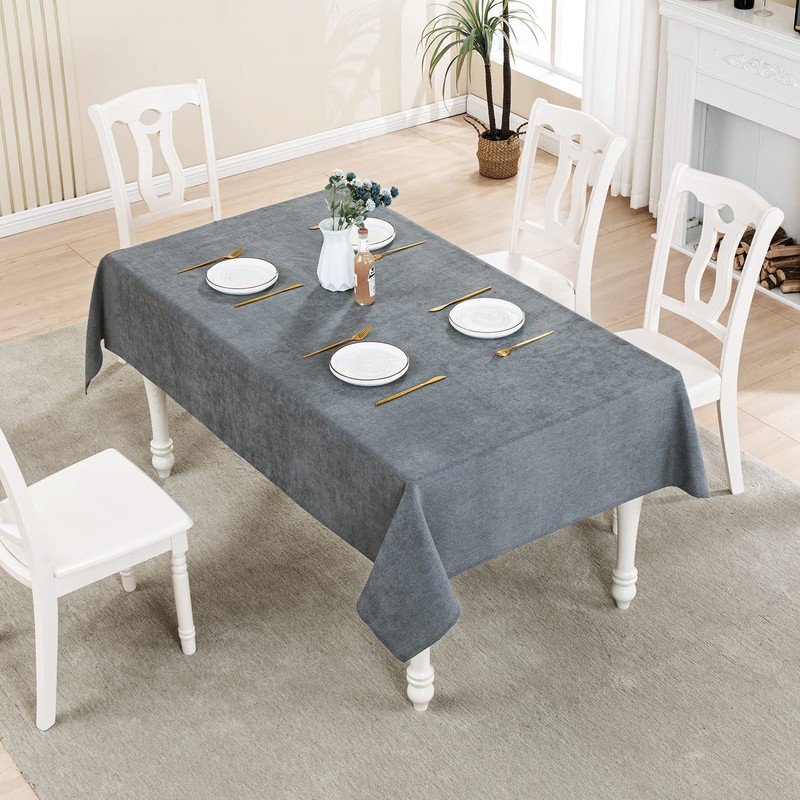 BALCONY & FALCON Tablecloth, Fluffy Look, Washable, Table Runner, Table