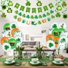 PLULON 40Pcs St. Patrick's Day Decorations, Lucky Banner, Shamrock Hanging