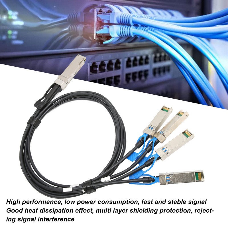 100G QSFP28 DAC Cable 1 Meter Transmission Distance QSFP28 to