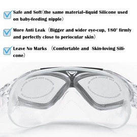 Swimming Goggles for Adults and Kids,Anti Fog No Leakage Clear Vision UV Protection Comfortable,Professional Swim Goggles for Men Women Boys Girls Children